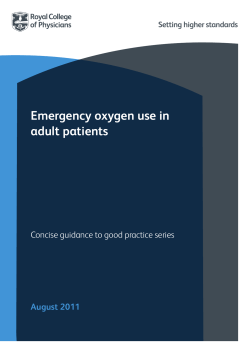 Emergency oxygen use in adult patients