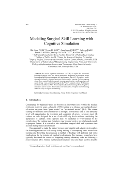 Modeling Surgical Skill Learning with Cognitive Simulation