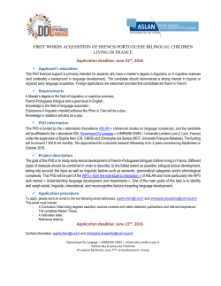 Application deadline: June 22 th , 2016