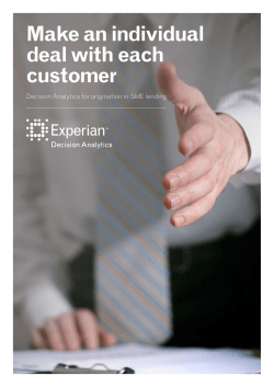 Make an individual deal with each customer