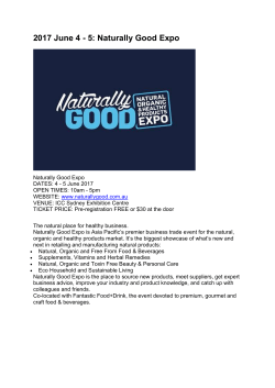 Hospitality Expos for 2017