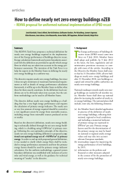 How to define nearly net zero energy buildings nZEB