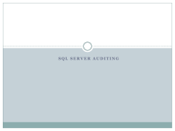 Presentation_Jean - Central New Jersey SQL User Group