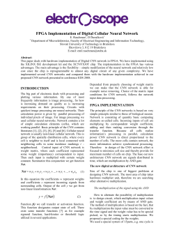 FPGA Implementation of Digital Cellular Neural Network