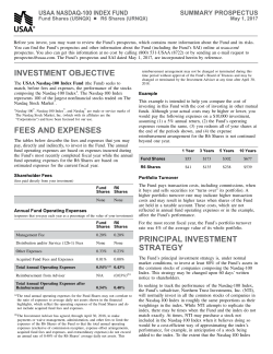 investment objective fees and expenses principal investment strategy