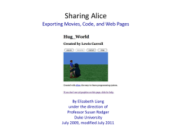 Exporting Alice Worlds