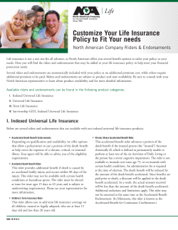 Customize Your Life Insurance Policy to Fit Your needs