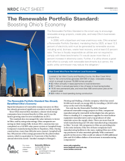 NRDC: The Renewable Portfolio Standard