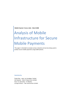 Mobile Payments Channels - Mobile Payment Forum of India