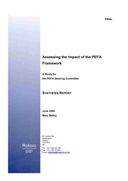 PEFA - World Bank Group