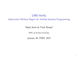 LMS-Verify - Abstraction Without Regret for Verified