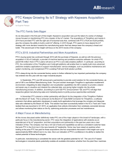 PTC Keeps Growing Its IoT Strategy with Kepware