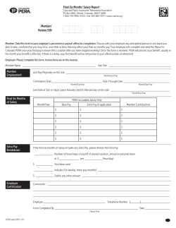 Final Six Months` Salary Report