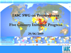 Presentation SWG - Inter