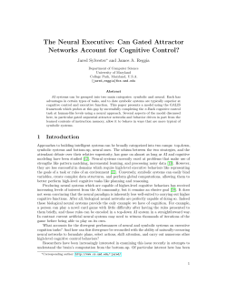 The Neural Executive - International Association for Computing And
