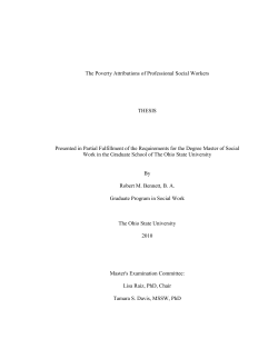 The Poverty Attributions of Professional Social