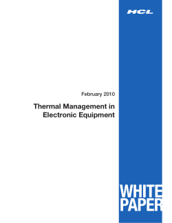 Thermal Management in Electronic Equipment