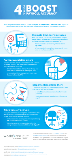 Eliminate time-entry mistakes Prevent calculation errors Track time