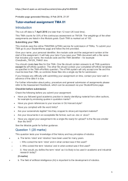 TM129-16B TMA01 - Assignment Done