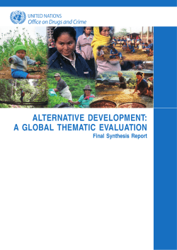 Alternative Development: A Global Thematic Evaluation Final