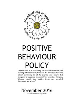 Behaviour policy Nov 16