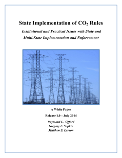 State Implementation of CO2 Rules