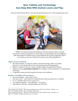 How Tablets and Technology Can Help Kids With Autism Learn and