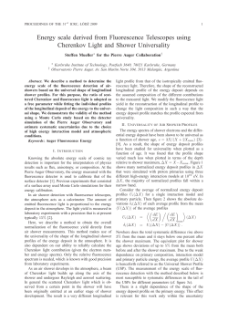 Energy scale derived from Fluorescence Telescopes using
