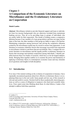 A Comparison of the Economic Literature on