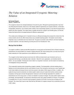 The Value of an Integrated Cryogenic Metering Solution