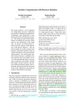 Machine Comprehension with Discourse Relations