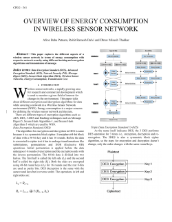Overview Of Energy Consumption In Wireless Sensor Network