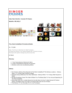 Kelly Fabric Sofa Set - Consists Of 3 Seaters Model No