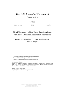 Strict Concavity of the Value Function for a Family of Dynamic