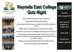 Quiz Night - Reynella East College