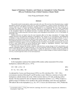 Impact of Emissions, Chemistry, and Climate on Atmospheric