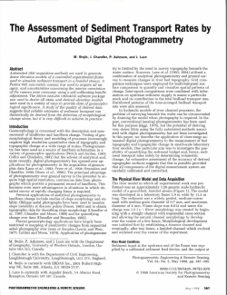 The Assessment of Sediment Transport Rates by Automated Digital