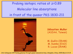 Isotopic ratios in the z=0.89 galaxy are