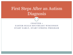 First Steps After an Autism Diagnosis