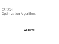 Optimization Algorithms