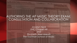 Authoring the AP Music Theory Exam
