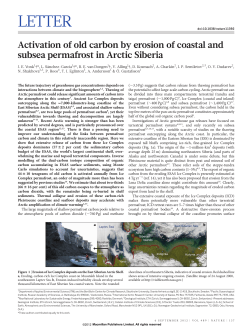 Activation of old carbon by erosion of coastal and subsea permafrost
