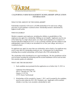 california farm management sig scholarship