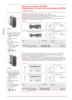 Phase loss monitor CM-PBE Phasemonitor for over and
