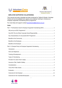 draft employee volunteering policy