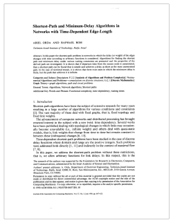 Shortest-Path and Minimum-Delay Algorithms in Networks with Time