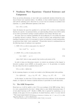 7 Nonlinear Wave Equations: Classical Existence and Uniqueness