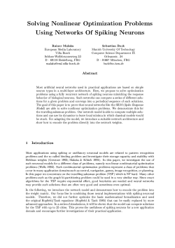 Solving Nonlinear Optimization Problems Using Networks Of