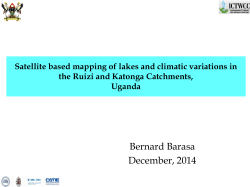 Satellite based mapping of lakes and climatic variations