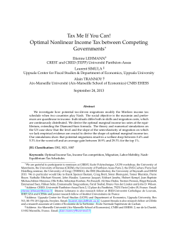 Tax Me If You Can! Optimal Nonlinear Income Tax between